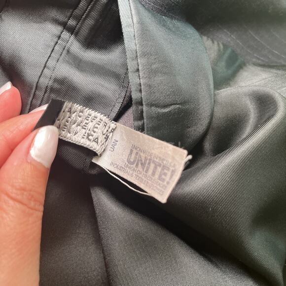 Vintage Givenchy Monsieur Blazer 40R Wool Navy Blue Pinstripe USA Sport Coat - Picture 11 of 14